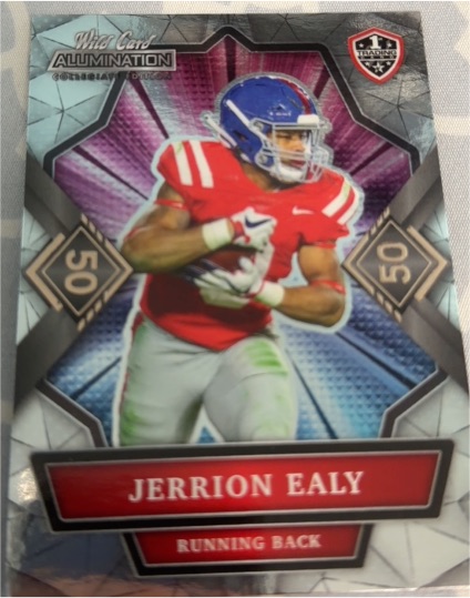 2021 Wild Card Alumination NIL #ANBC-39 Jerrion Ealy — front