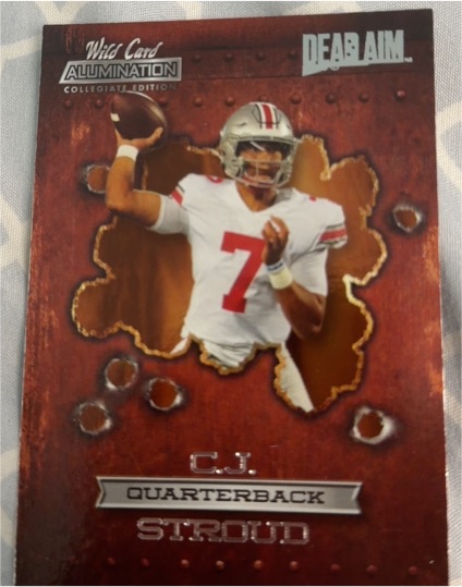 2021 Wild Card Alumination #ANDA-6 C.J. Stroud Dead Aim — front