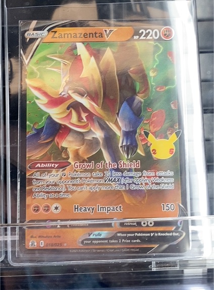 2021 Pokémon Celebrations Zamazenta V #018/025 — front