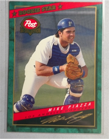 1994 Post Collection Rookie Star #1 Mike Piazza — front