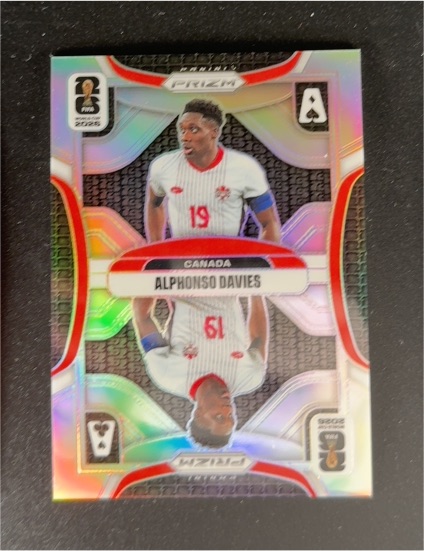 2026 Panini Prizm FIFA World Cup #14 Alphonso Davies — front