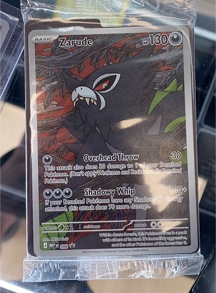 2026 Pokémon #088 Zarude Pitch Black Promo — front