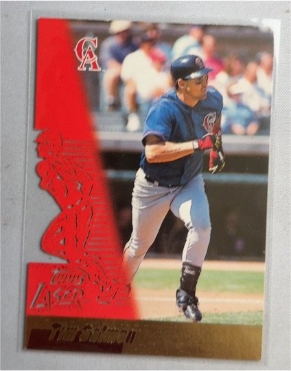 1996 Topps Laser #110 Tim Salmon — front