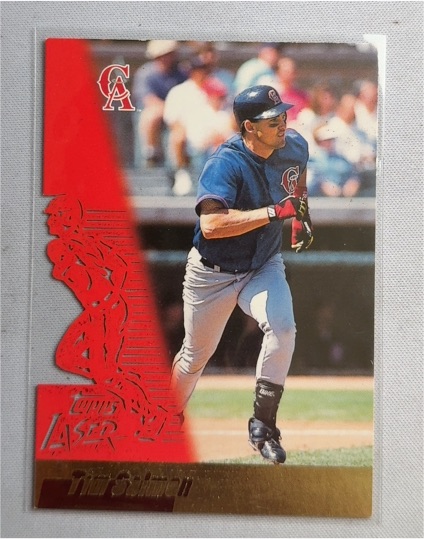 1996 Topps Laser #110 Tim Salmon — front