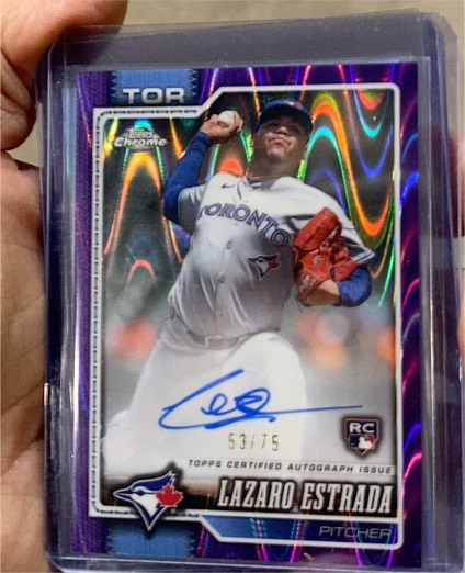 2026 Topps Chrome #RA-LE Lazaro Estrada — front