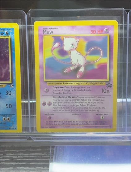1999 Wizards of the Coast Pokemon #8 Mew Black Star Promo — front