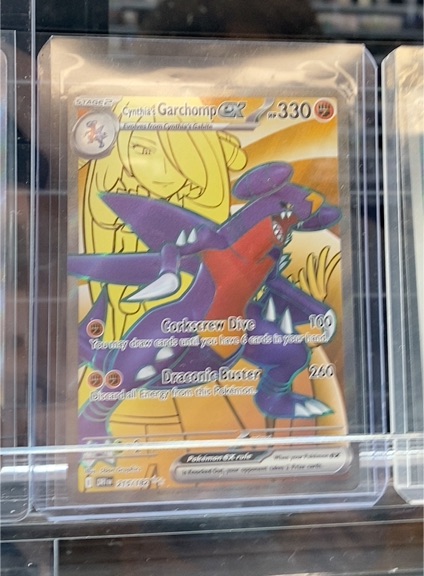 2023 Pokémon SV10: Destined Rivals #215 Cynthia's Garchomp EX — front
