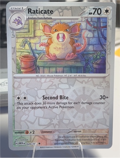 2023 Pokémon Scarlet & Violet 151 #020 Raticate — front