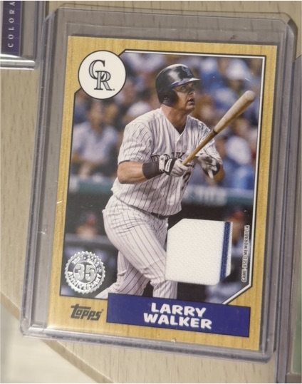 2022 Topps Series 1 1987 Baseball Relics #87R-LW Larry Walker — front