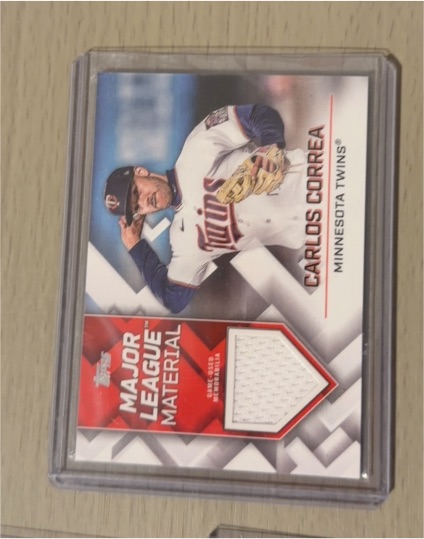2022 Topps Update #MLM-CC Carlos Correa Major League Material Relics — front