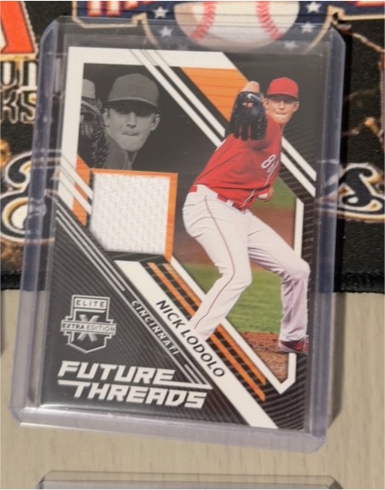 2021 Panini Elite Extra Edition Future Threads #FT-NL Nick Lodolo — front