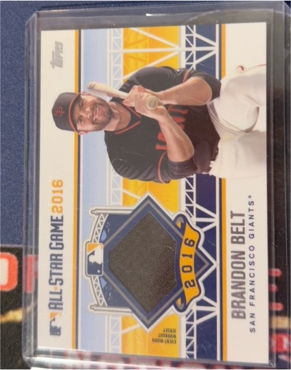 2016 Topps All-Star Game Brandon Belt All-Star Stitches — front