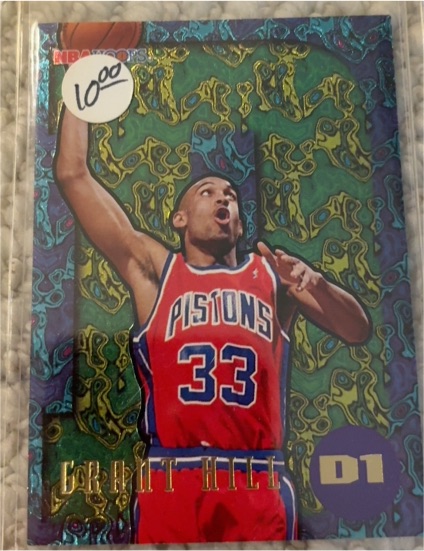 1995-96 NBA Hoops #D1 Grant Hill — front