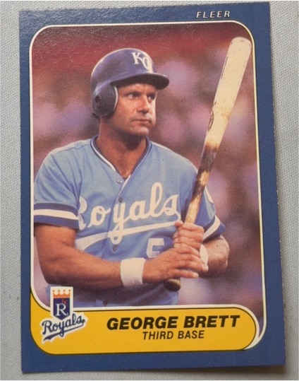 1986 Fleer #5 George Brett — front