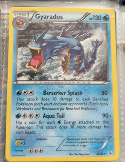 2016 Pokémon Generations #23 Gyarados — front