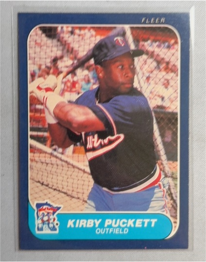 1986 Fleer #401 Kirby Puckett — front