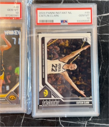 2024 Panini Instant NIL #49 Caitlin Clark — front