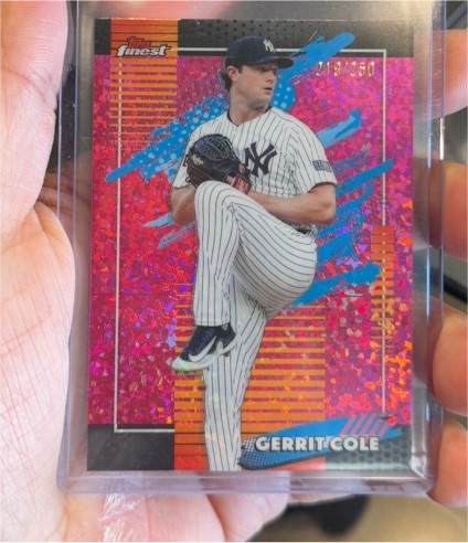 2026 Topps Finest #191 Gerrit Cole — front