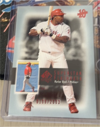 2003 SP Authentic #SF47 Marlon Byrd Superstar Flashback — front