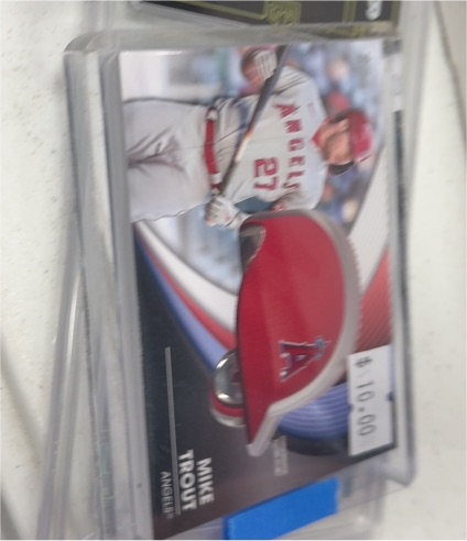 2022 Topps Series 2 Commemorative Batting Helmet #BH-MT Mike Trout — front