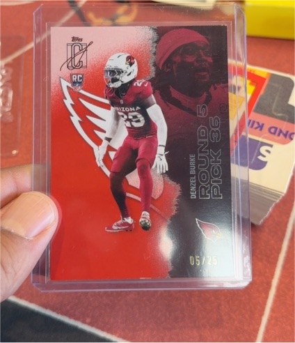 2025 Topps Round 5 Pick 36 Denzel Burke — front