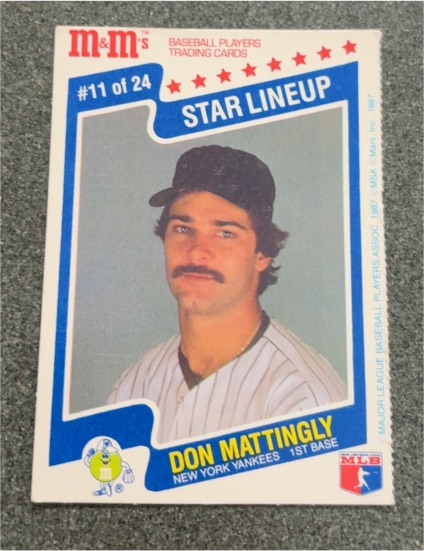1987 M&M's Star Lineup #11 Don Mattingly — front