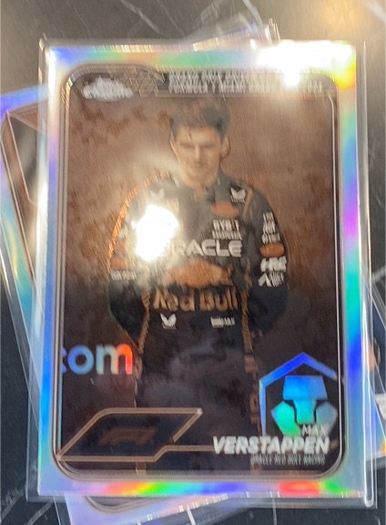 2024 Topps Chrome Formula 1 RayWave Oracle Red Bull Racing #163 Max Verstappen — front