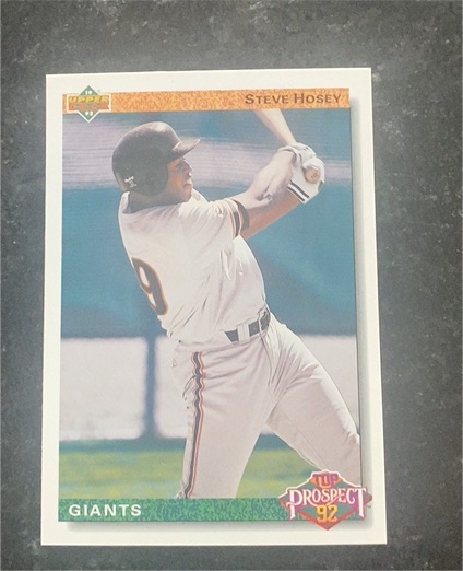 1992 Upper Deck #62 Steve Hosey — front