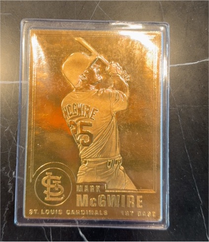 1995 Danbury Mint #80 Mark McGwire — front