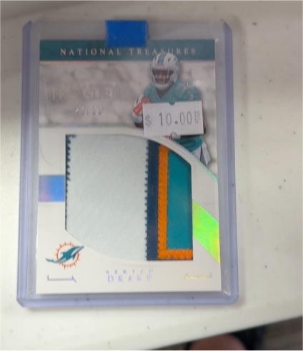 2016 Panini National Treasures Tremendous Treasures #TTR-D Kenyan Drake — front