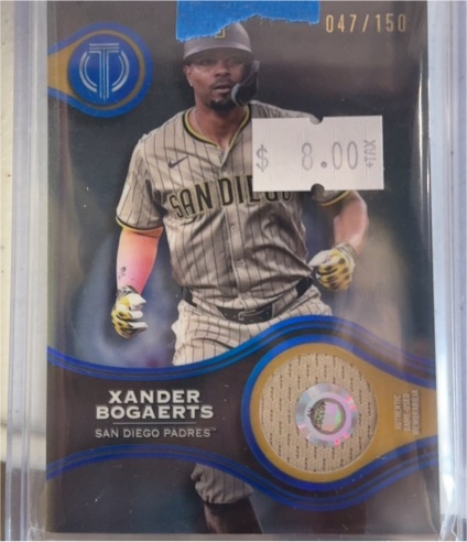 2025 Topps Tribute Stamp of Approval Relics #SOA-XB Xander Bogaerts — front