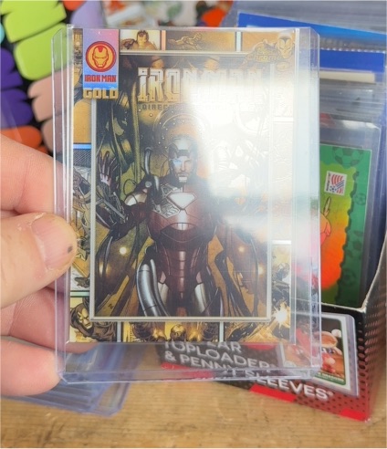 2025 Topps Chrome Marvel Iron Man Gold Card #IM-9 — front