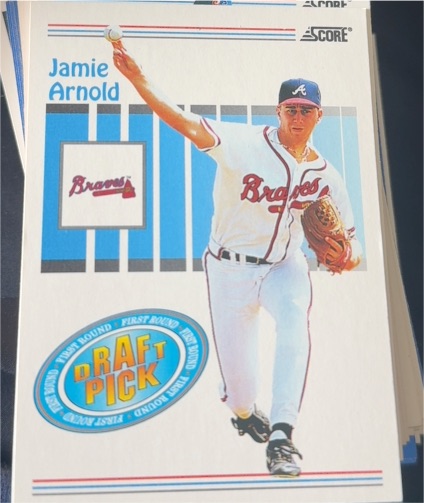 1993 Score #487 Jamie Arnold — front