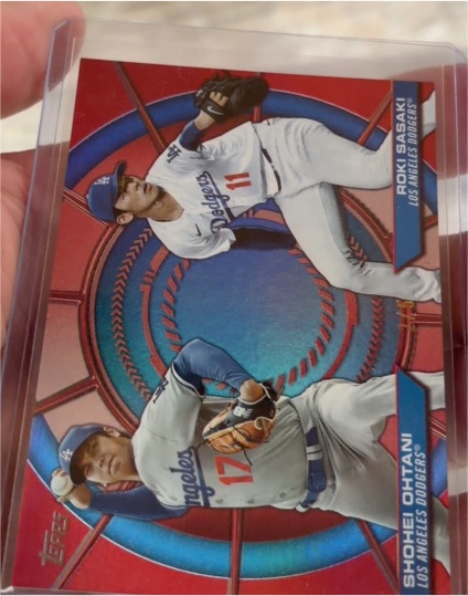 2025 Topps Series 2 #DD-15 Shohei Ohtani & Roki Sasaki — front