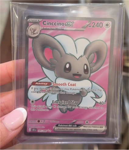 2021 Pokémon TCG Cinccino ex 105/086 Chaos Rising Full Art Ultra Rare — front
