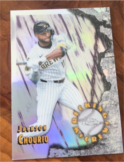 2026 Topps Chrome #WC-12 Jackson Chourio Wrecking Crew — front
