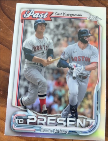 2026 Topps Chrome #PTP-20 Carl Yastrzemski / Roman Anthony Past to Present — front