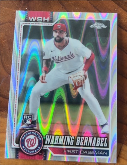 2026 Topps Chrome #247 Warming Bernabel — front