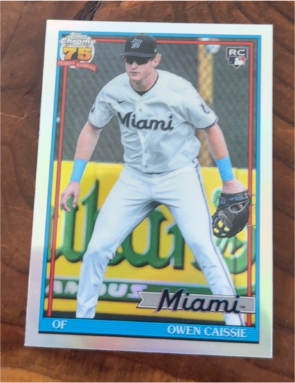 2026 Topps Chrome #91CB-27 Owen Caissie — front