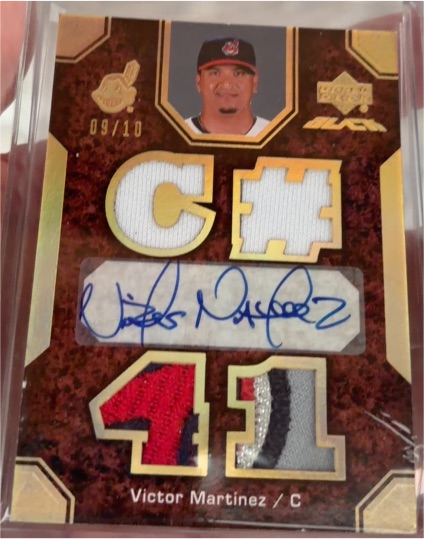 2007 Upper Deck Triple Threads Victor Martinez #D 09/10 — front