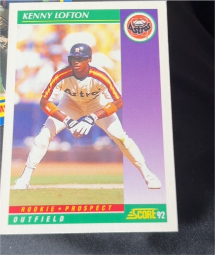 1992 Score #845 Kenny Lofton Rookie Prospect Houston Astros — front