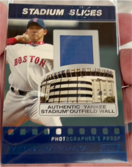 2008 Topps Stadium Club Stadium Slices #SS-DM Daisuke Matsuzaka — front