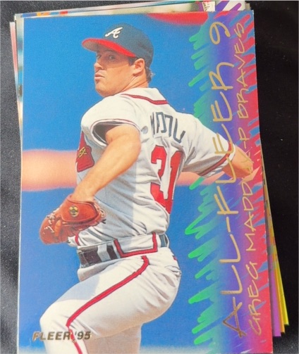 1995 Fleer All-Fleer #9 Greg Maddux — front
