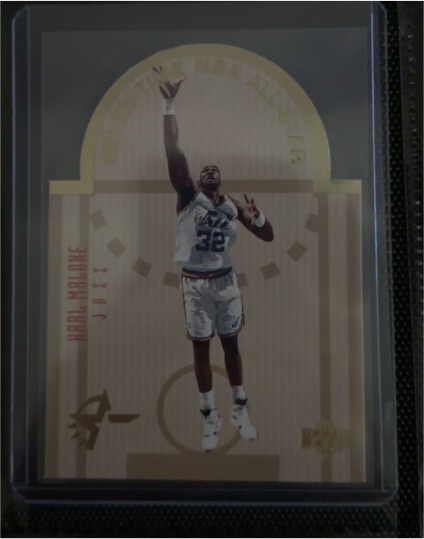 1993-94 Upper Deck Special Edition - Die-Cut All-Stars Karl Malone #W15 — front