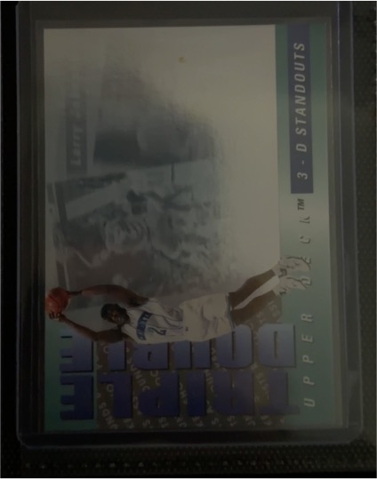 1993-94 Upper Deck Triple Double 3-D Standouts #TD7 Larry Johnson — front