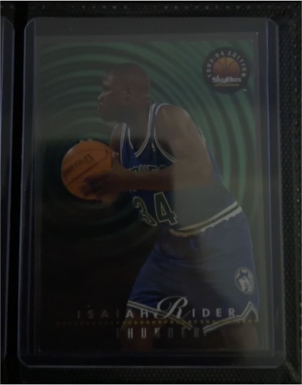 1993-94 SkyBox Thunder & Lightning #TL3 Isaiah Rider / Micheal Williams — front