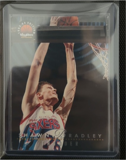 1993-94 SkyBox Premium #TL7 Shawn Bradley / Jeff Hornacek Thunder and Lightning — front