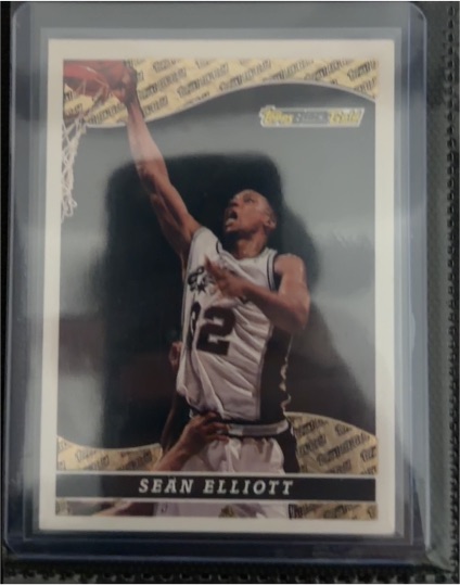 1993 Topps Black Gold #1 Sean Elliott — front