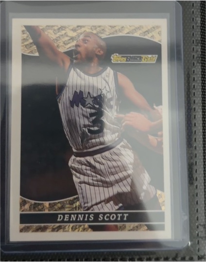 1993-94 Topps Black Gold #2 Dennis Scott — front