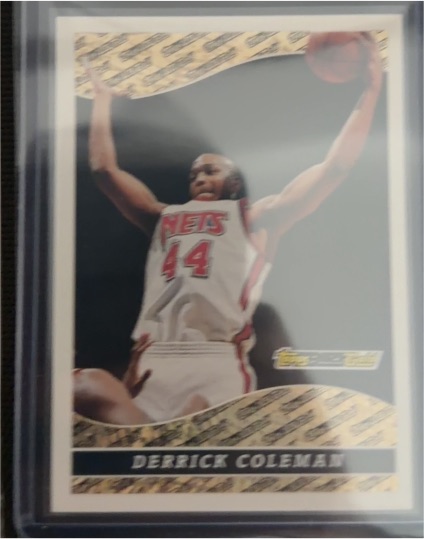 1993-94 Topps Black Gold #8 Derrick Coleman — front